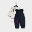 Overall Long Sleeve Polka Dot Best Material Girl Baby Tshirt
