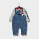 Overall Baby Boy Denim Soft Cotton Best Material OOTD Long Sleeve Pocket (OMS2)