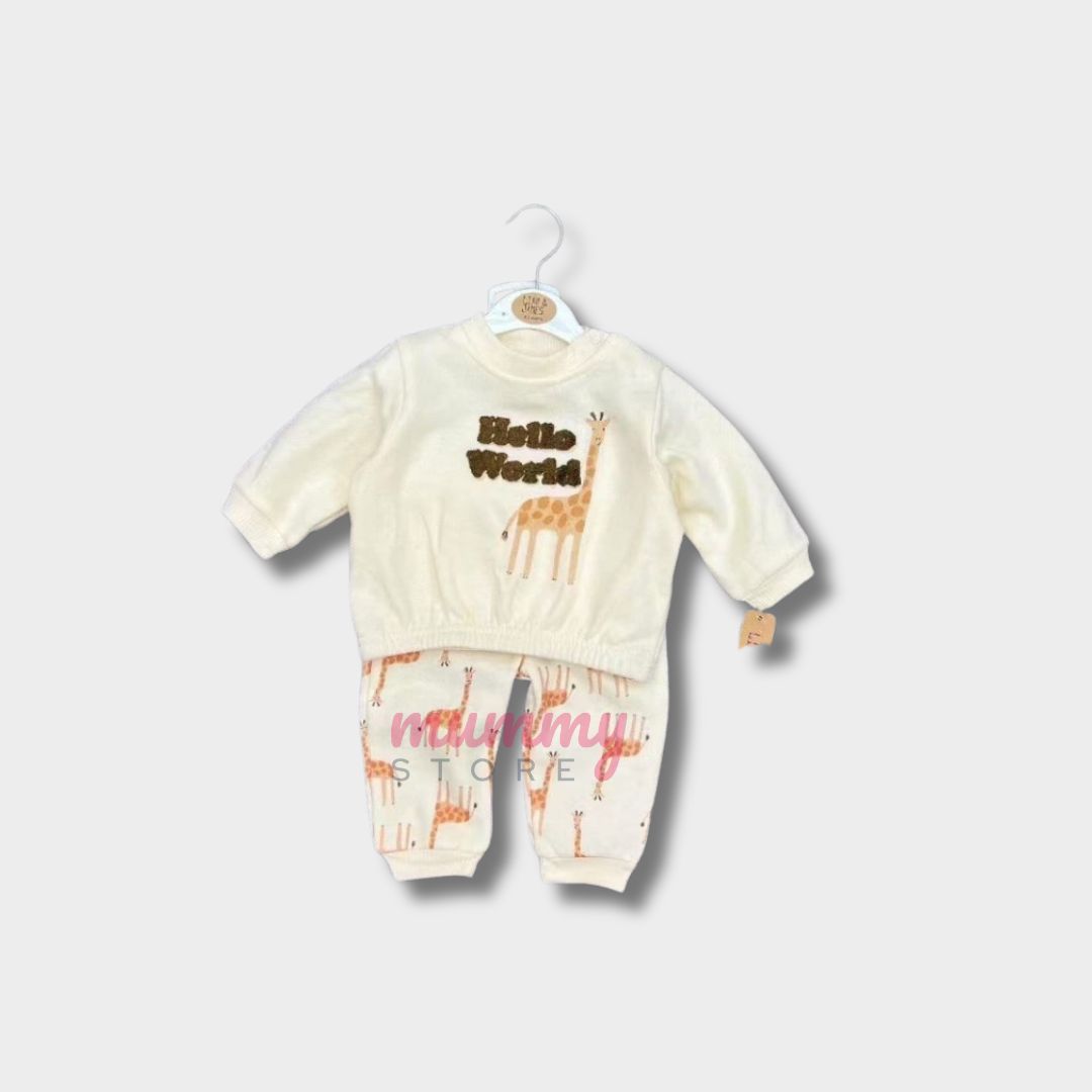 Sweatshirt Baby Boy Girl Longsleeve and Long Pants 3D Design OOTD Soft Color - Image 3