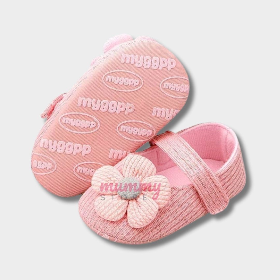 Baby Pre Walk Knitted Flower Shoes - Image 6