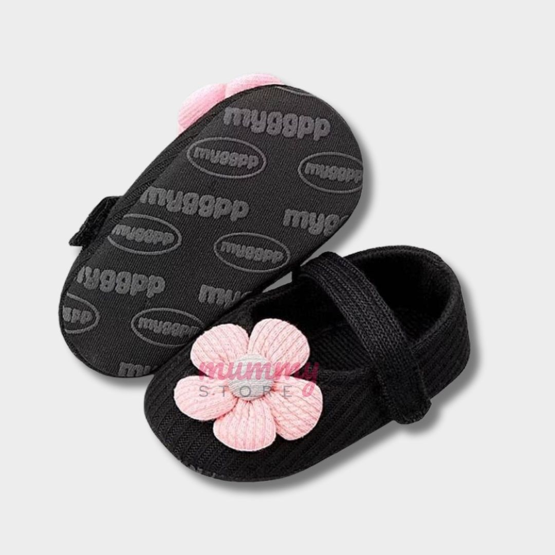 Baby Pre Walk Knitted Flower Shoes - Image 7