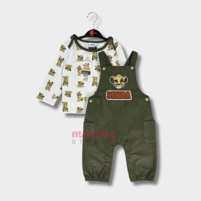 Overall Baby Boy Long Pant Pocket Tshirt Longsleeve Kargo