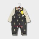Overall Baby Boy Denim Soft Cotton Best Material OOTD Long Sleeve Pocket (OMS3)