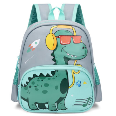 Dino HipHop- Kids School Bag Kindergarten Backpack for Girls Boys (CODE18)