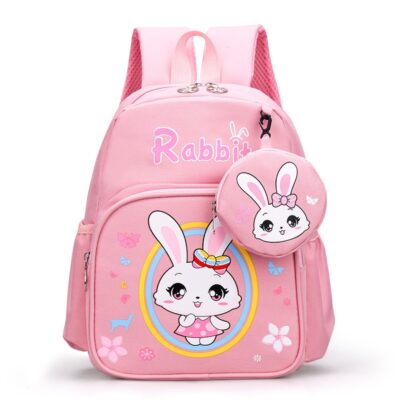 Rabbit- Kids School Bag Kindergarten Backpack for Girls Boys (CODE13)