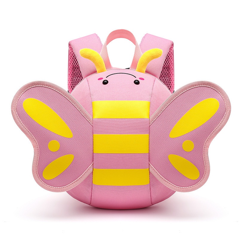 Pink Butterfly - Kids School Bag Kindergarten Backpack for Girls Boys (CODE15)