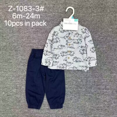 Set Long Sleeve Denim Soft Jeans